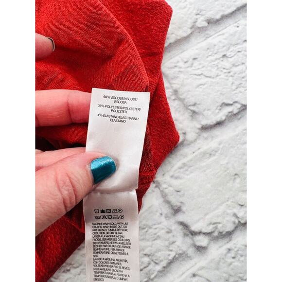 Lucky Brand Women's‎ Long Sleeve Knit Shirt Large Burnt Orange Crewneck - Picture 9 of 10